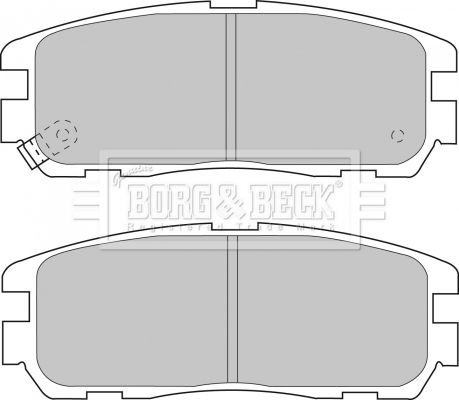 BORG & BECK Комплект тормозных колодок, дисковый тормоз BBP1517